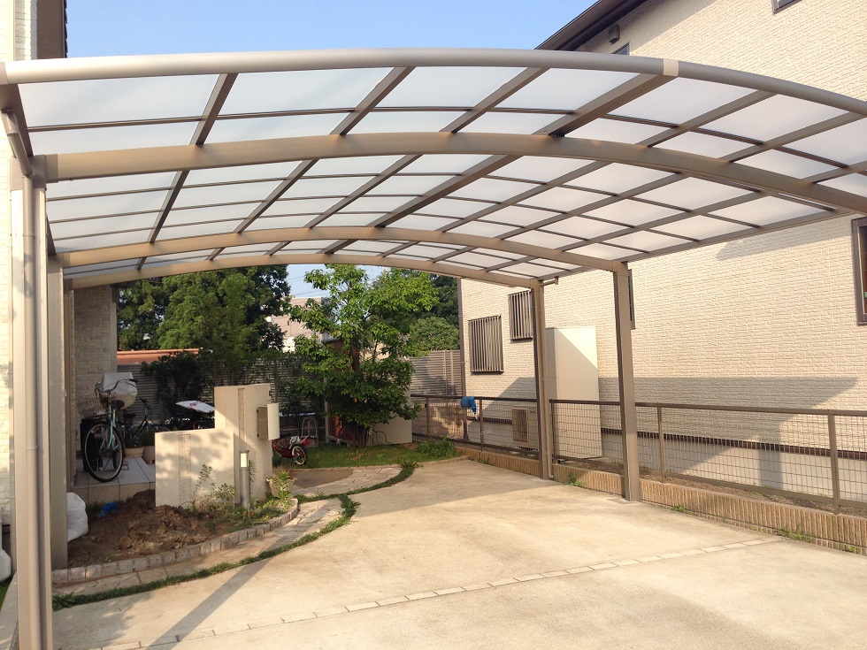 車で荷物の積み下ろしでも濡れずらい　ネスカワイドR延長仕様